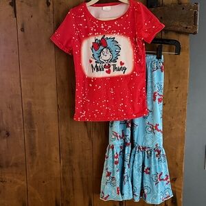 Red and Blue Miss Thing Pajama Set